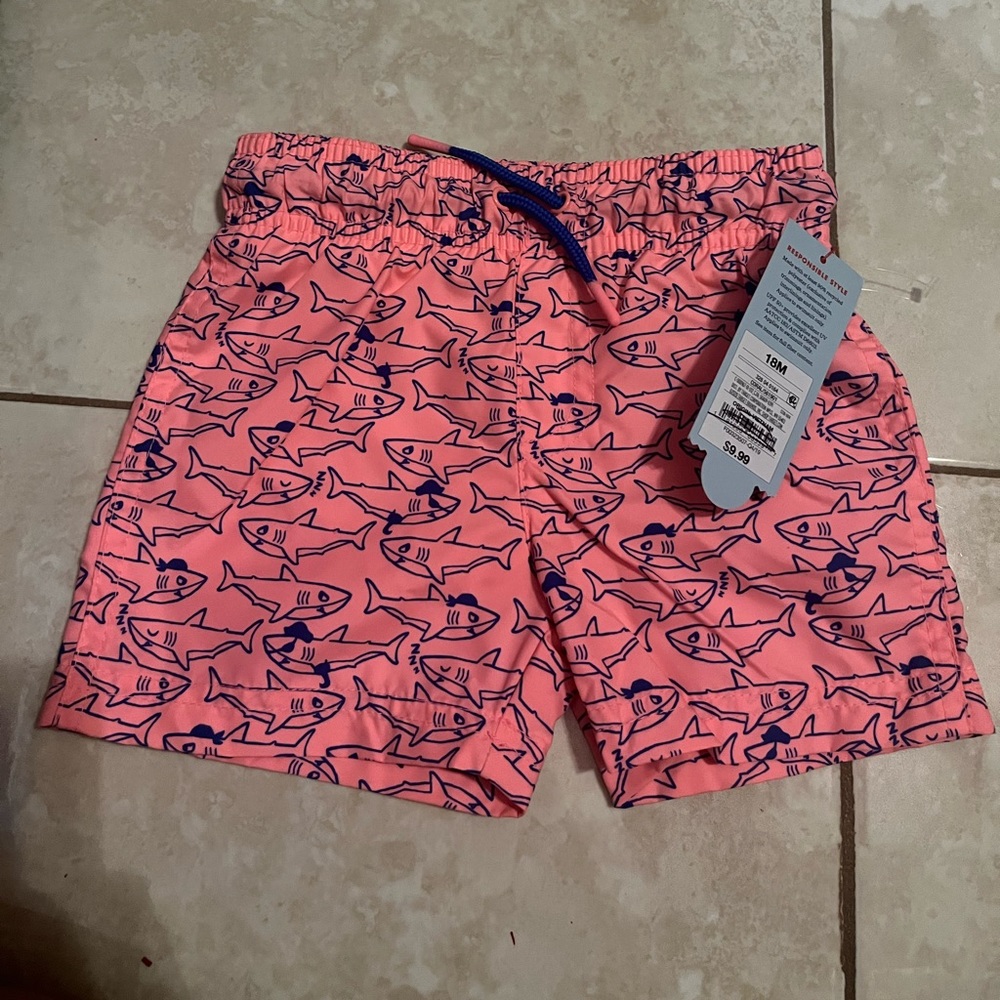 NWT "Cat & Jack" Toddler Boys' Swim Shorts